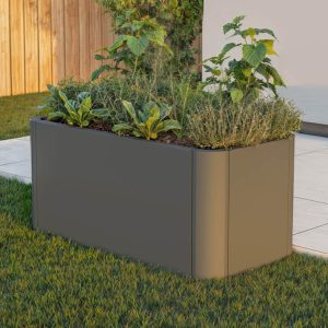 GFP - Hochbeet aus Stahl 80x40x40 cm, Matgerialstärke 2 mm, Edelrost Hochbeet, Hochbeet Bausatz, Hochbeet Metall, Hochbeet Stahl