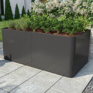 GFP - Hochbeet aus Stahl 146x80x60 cm, Matgerialstärke 2 mm, Edelrost Hochbeet, Hochbeet Bausatz, Hochbeet Metall, Hochbeet Stahl