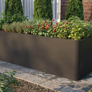 GFP - Hochbeet aus Stahl 200x80x60 cm, Matgerialstärke 2 mm, Edelrost Hochbeet, Hochbeet Bausatz, Hochbeet Metall, Hochbeet Stahl