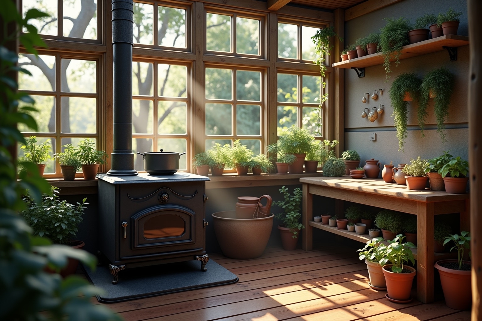 gewächshaus mit ofen-Titel