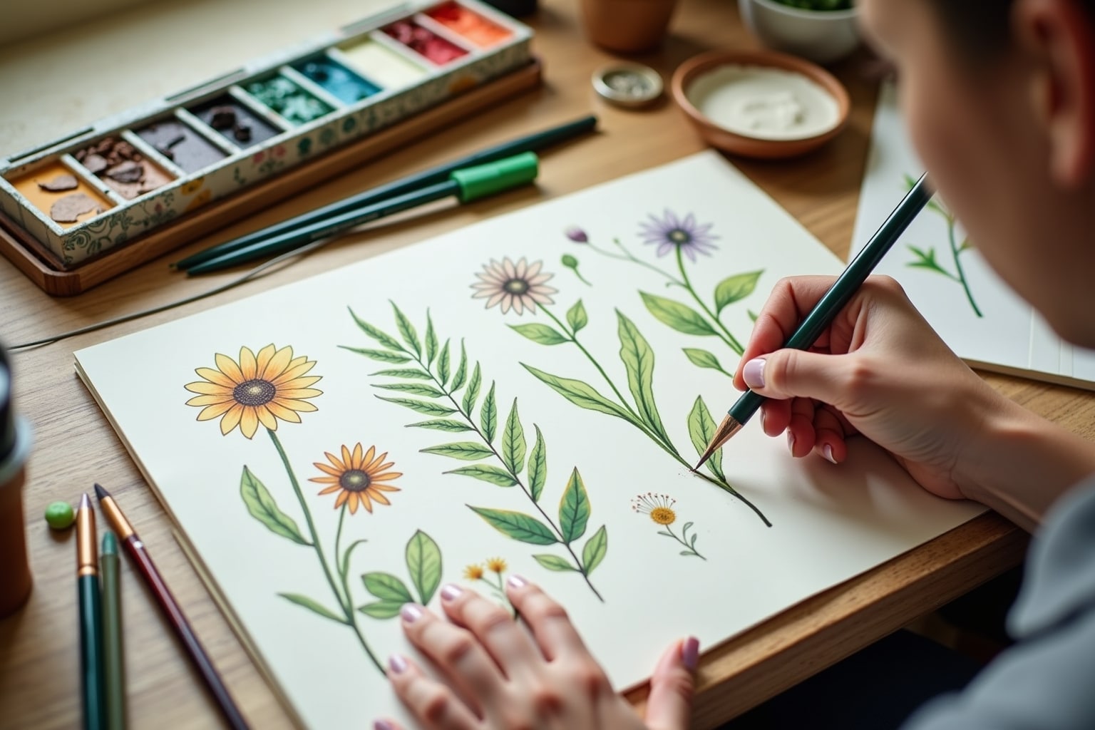 pflanzen zeichnen-Titel