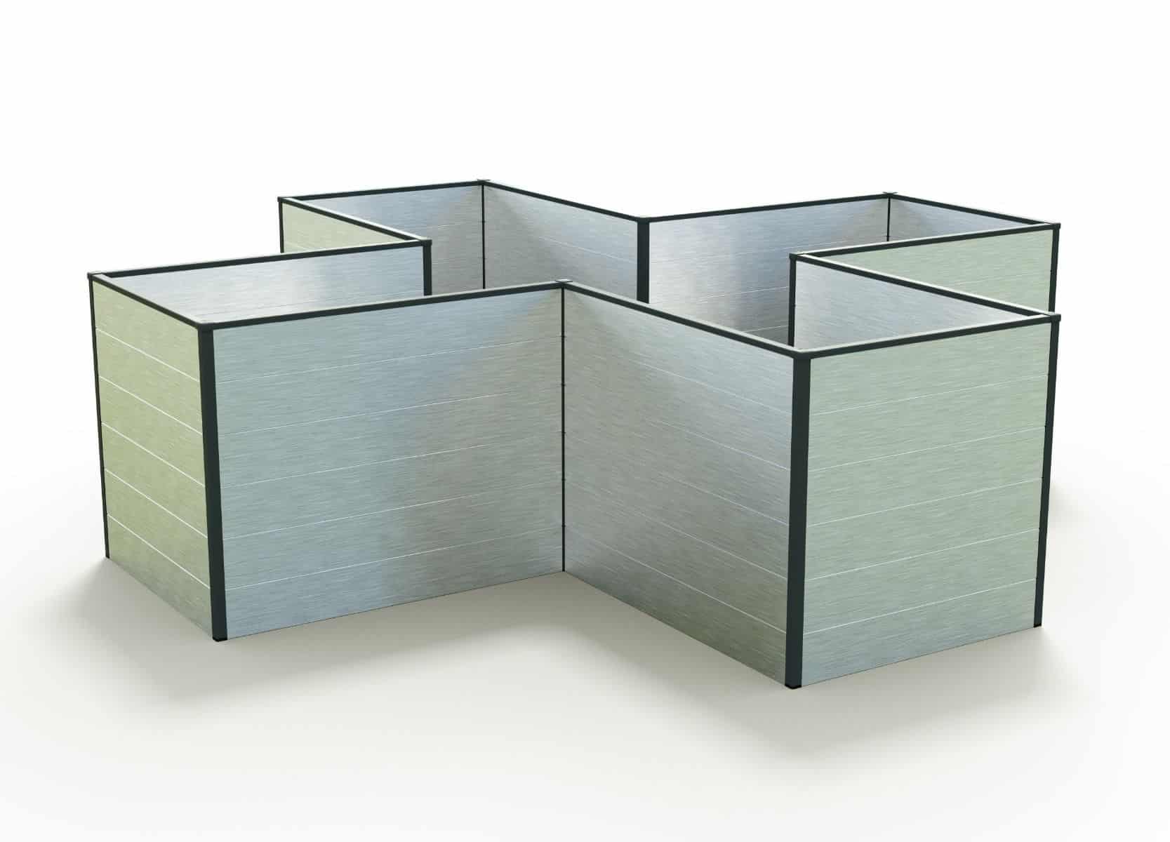 Hochbeet - Alu 269x269x77 cm, Made in Austria, wartungsfrei, 4 Farben kaufen – Bild 3