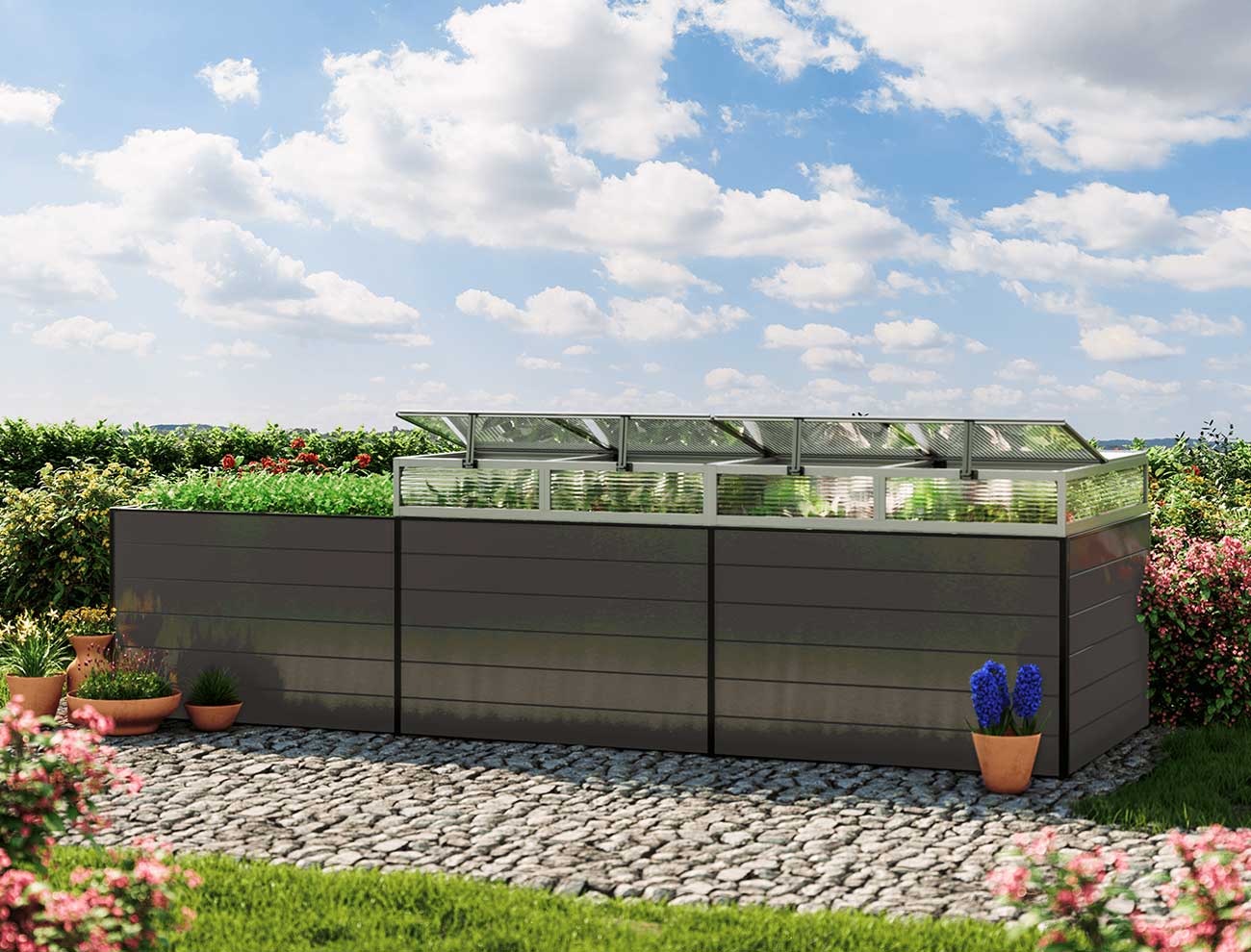 Hochbeet - Alu Länge 351 cm