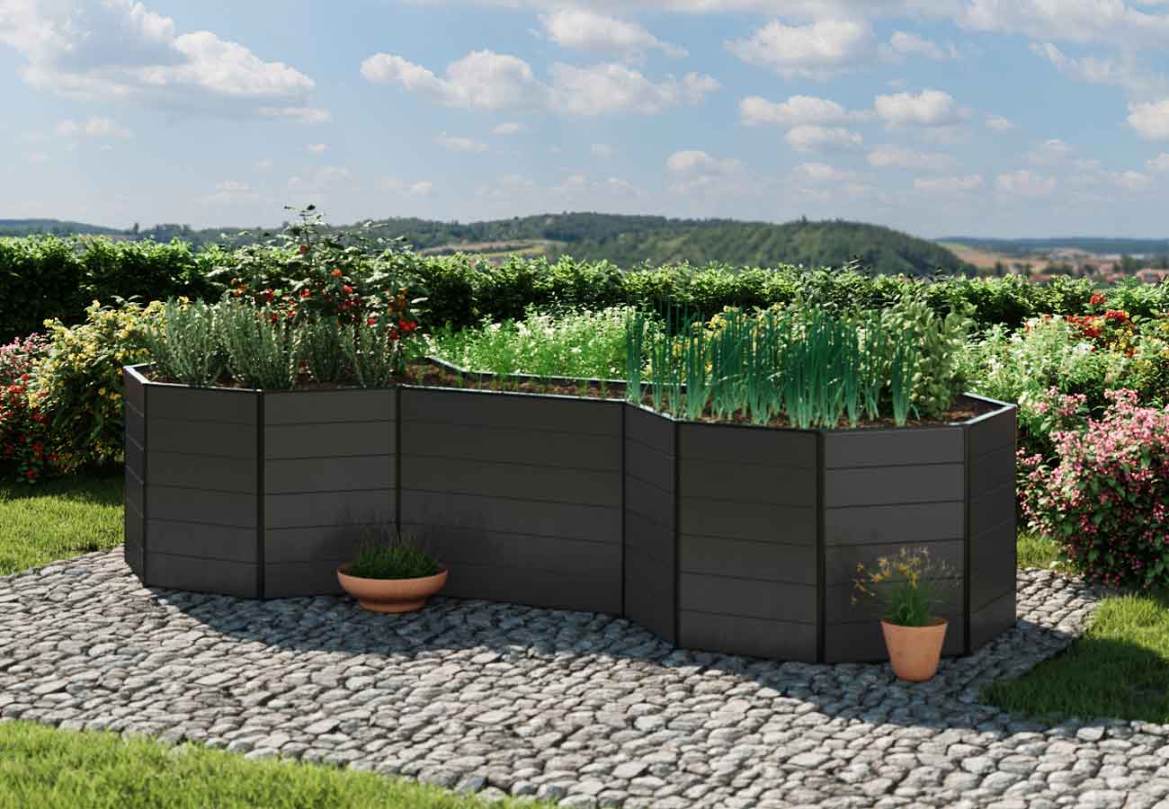 Hochbeet Sabine 331 - Alu 331x113 cm